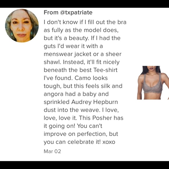 NEW Womens Lace Blue Bralette, Racerback Pullover Navy Bra - Picture 5 of 6